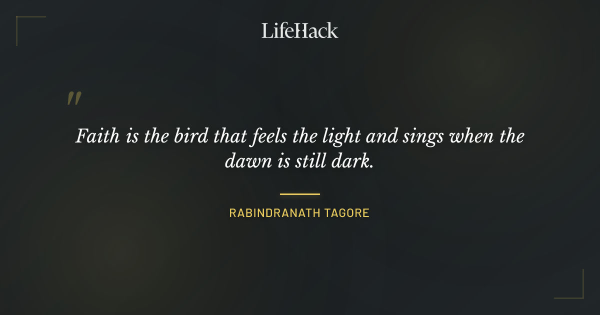 Quote by Rabindranath Tagore
