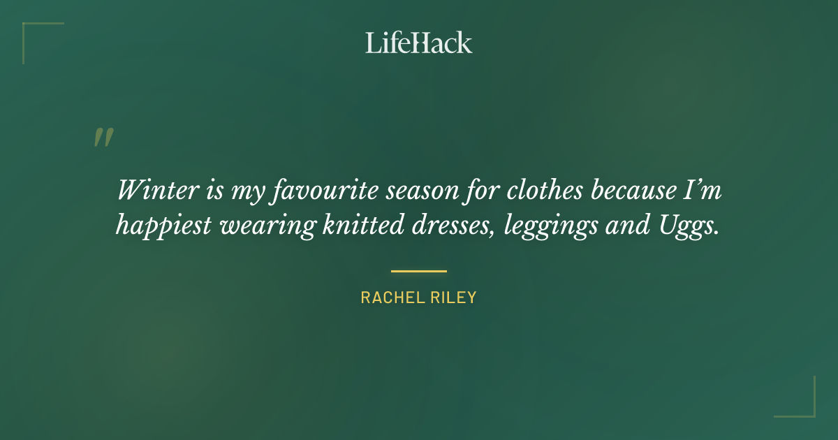 Quote by Rachel Riley