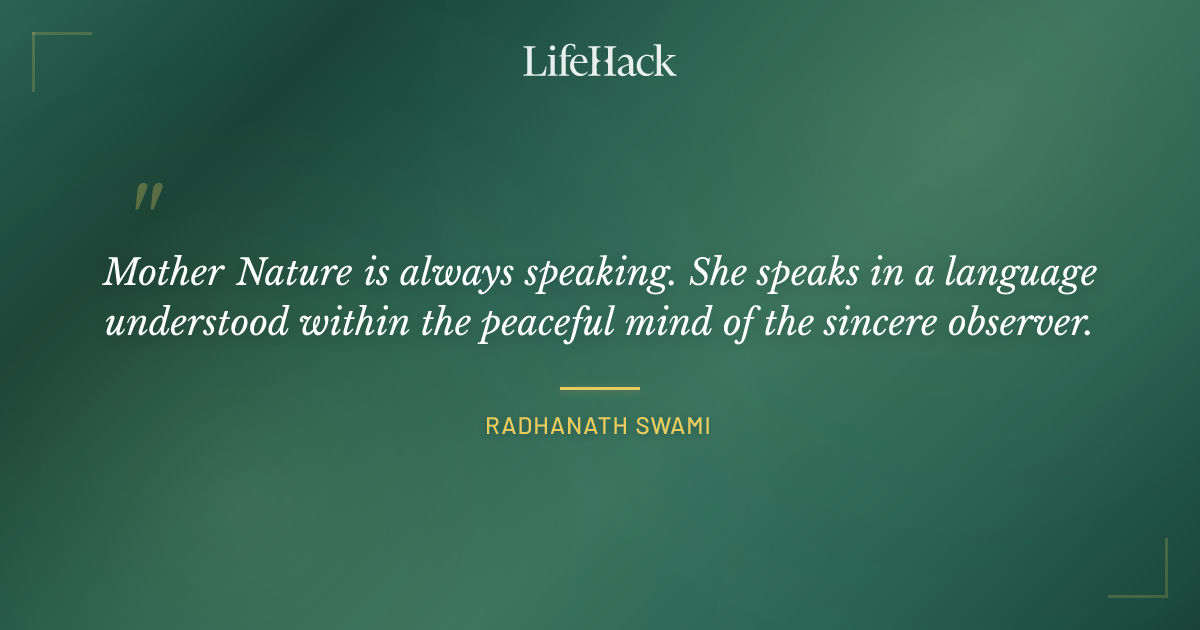 Quote by Radhanath Swami