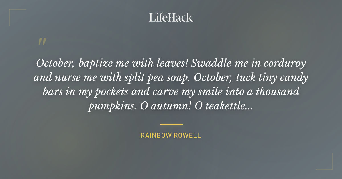 Quote by Rainbow Rowell