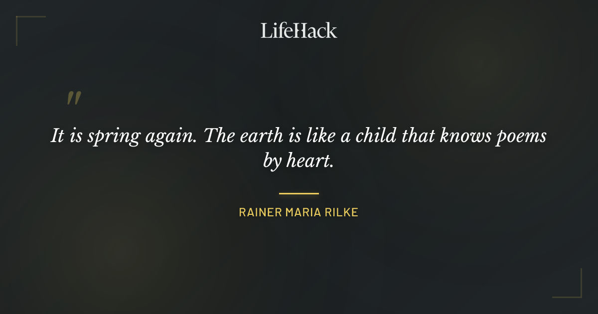 Quote by Rainer Maria Rilke