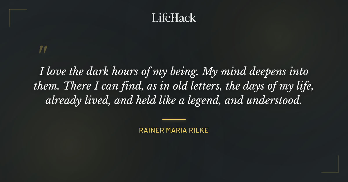 Quote by Rainer Maria Rilke