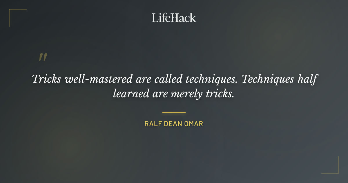 Quote by Ralf Dean Omar