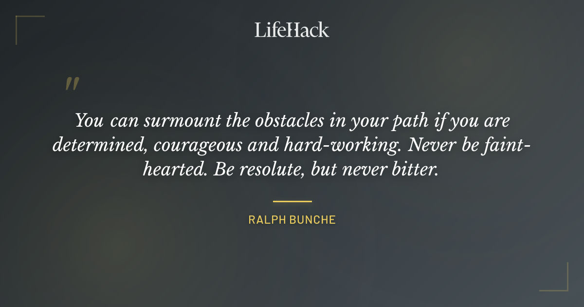 Quote by Ralph Bunche