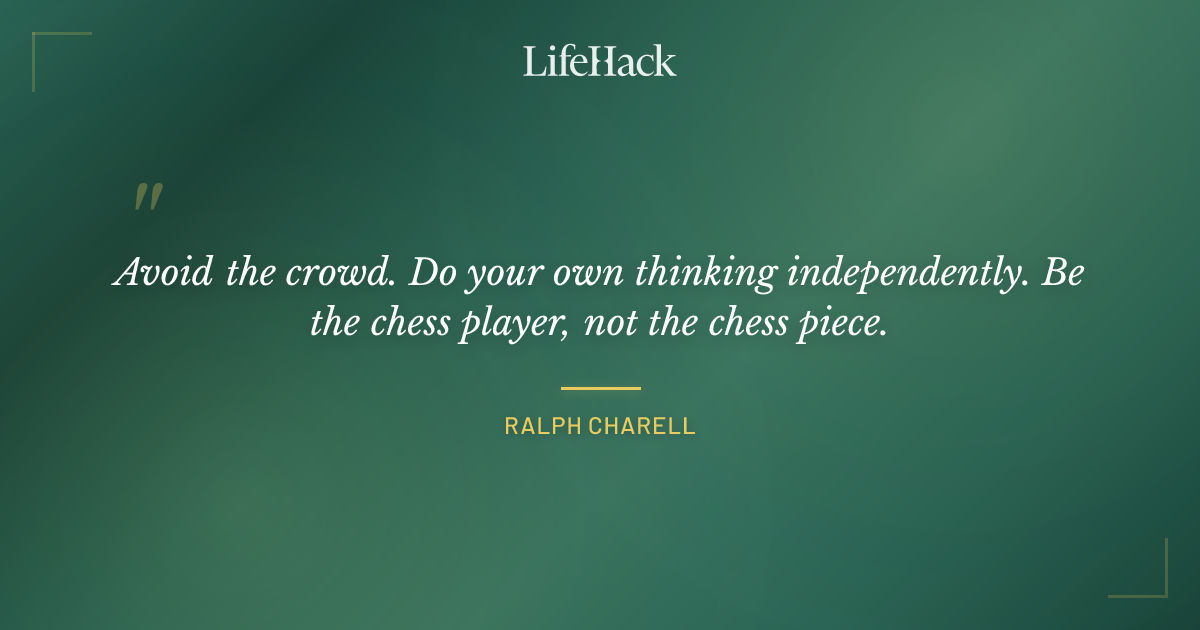 Quote by Ralph Charell