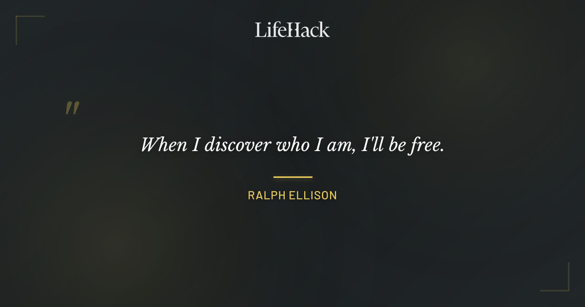 Quote by Ralph Ellison