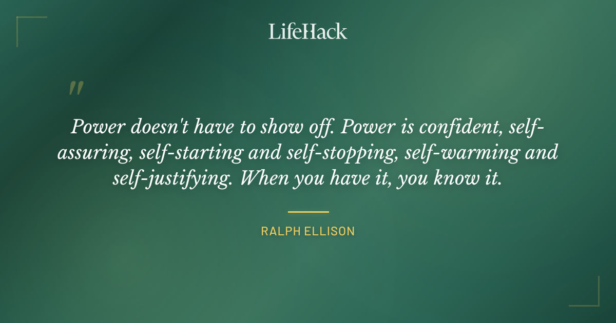 Quote by Ralph Ellison