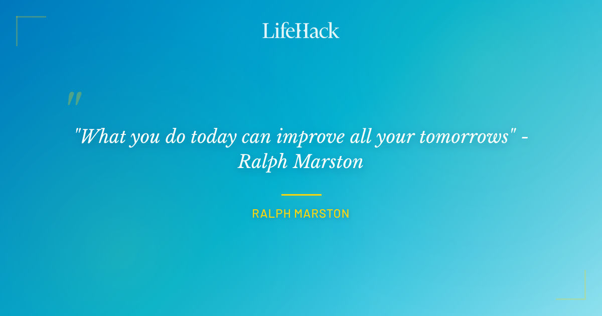 Quote by Ralph Marston
