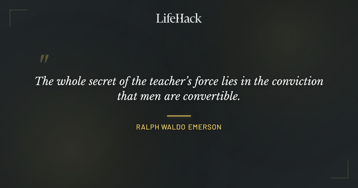 Quote by Ralph Waldo Emerson