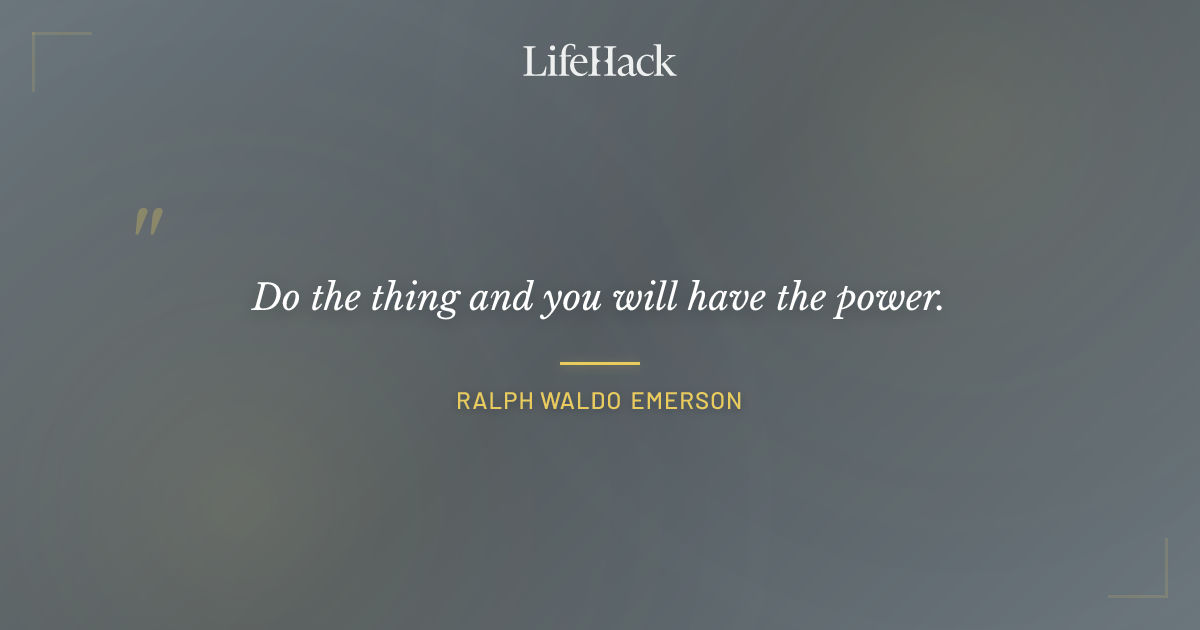 Quote by Ralph Waldo Emerson