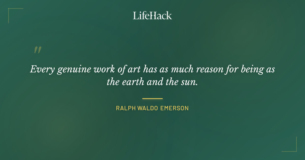 Quote by Ralph Waldo Emerson