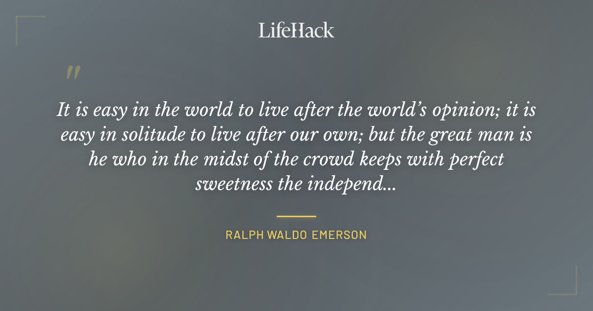 Quote by Ralph Waldo Emerson