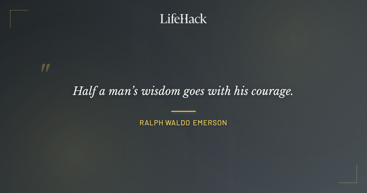 Quote by Ralph Waldo Emerson