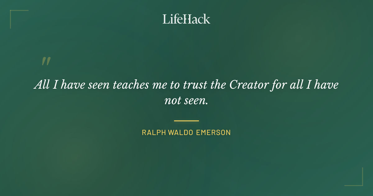 Quote by Ralph Waldo Emerson