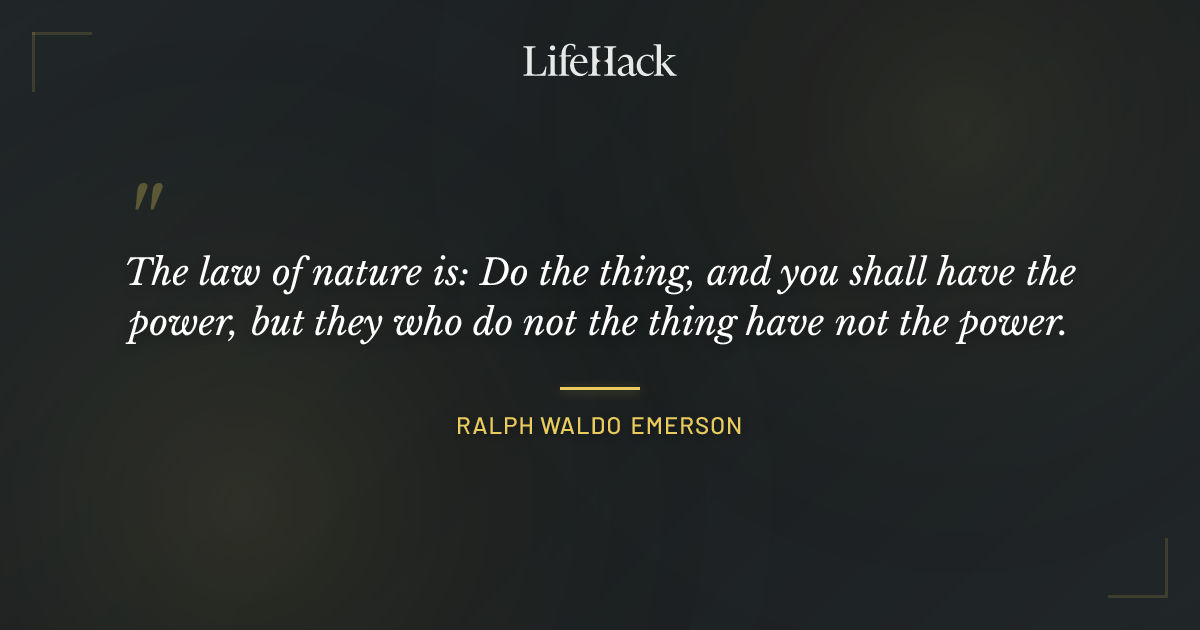 Quote by Ralph Waldo Emerson