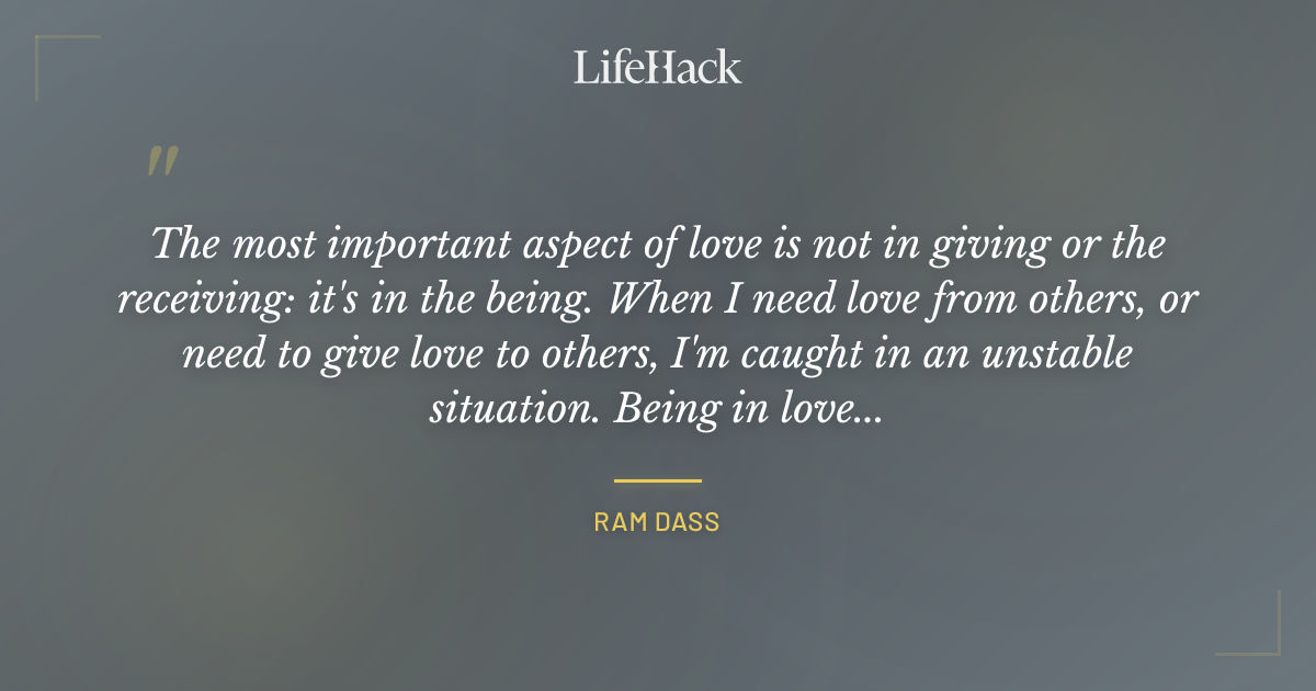 Quote by Ram Dass