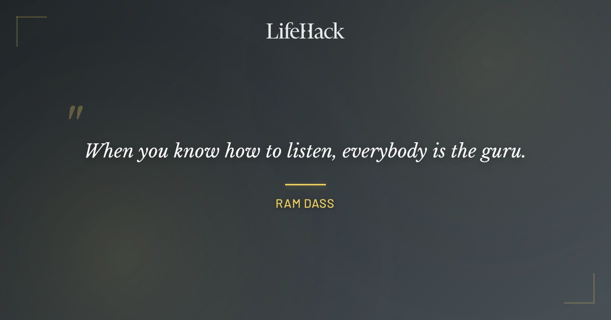 Quote by Ram Dass