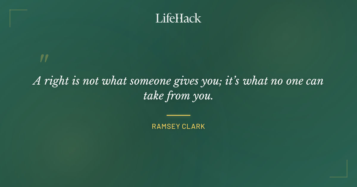 Quote by Ramsey Clark
