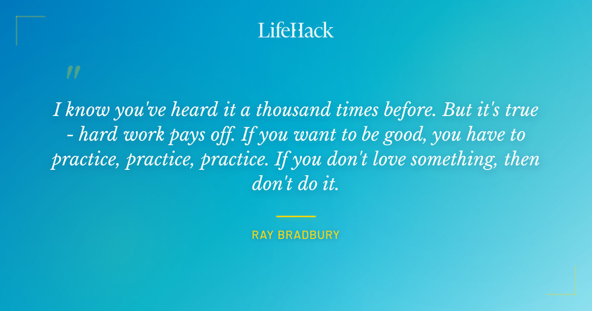 Quote by Ray Bradbury