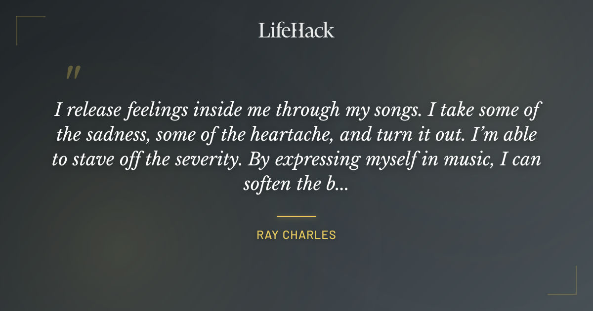 Quote by Ray Charles