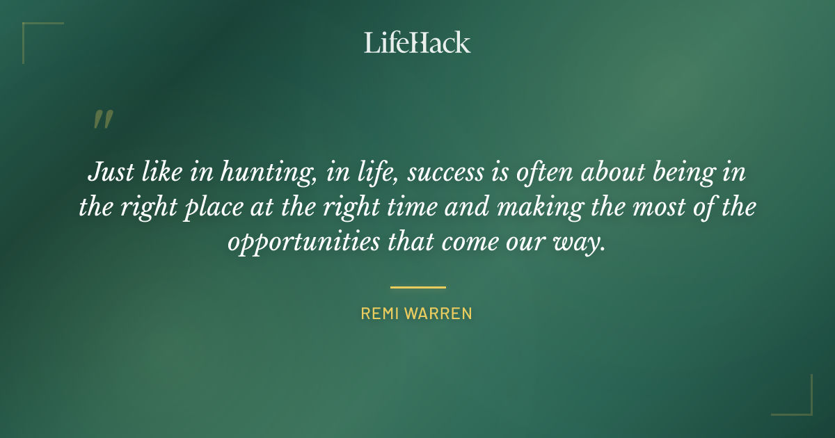 Quote by Remi Warren