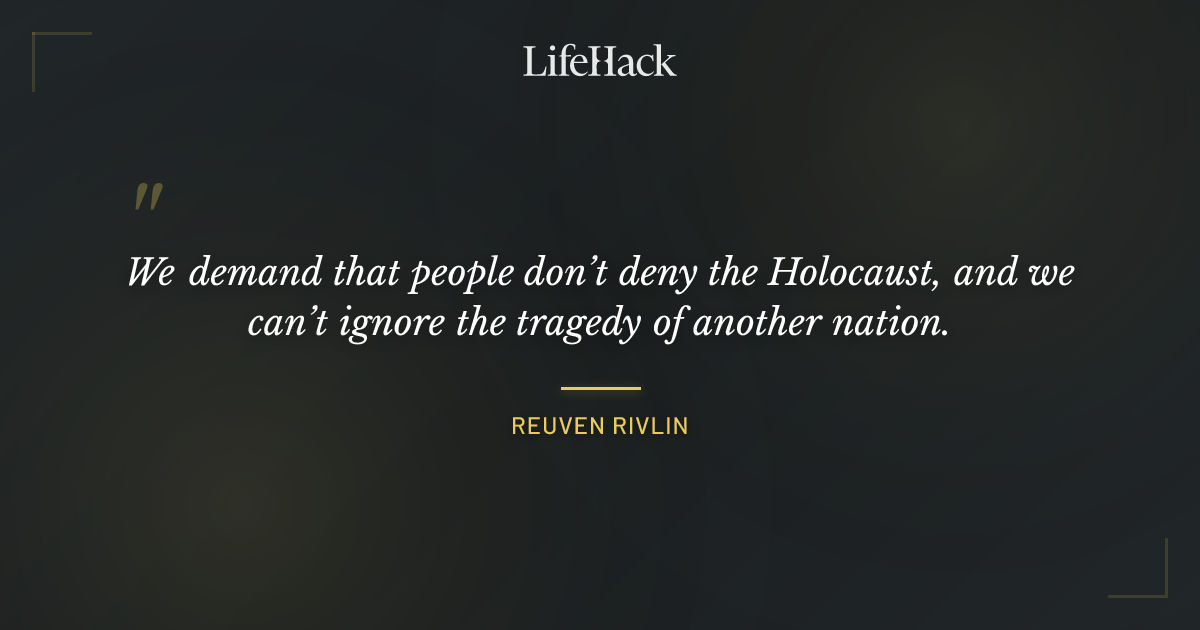 Quote by Reuven Rivlin