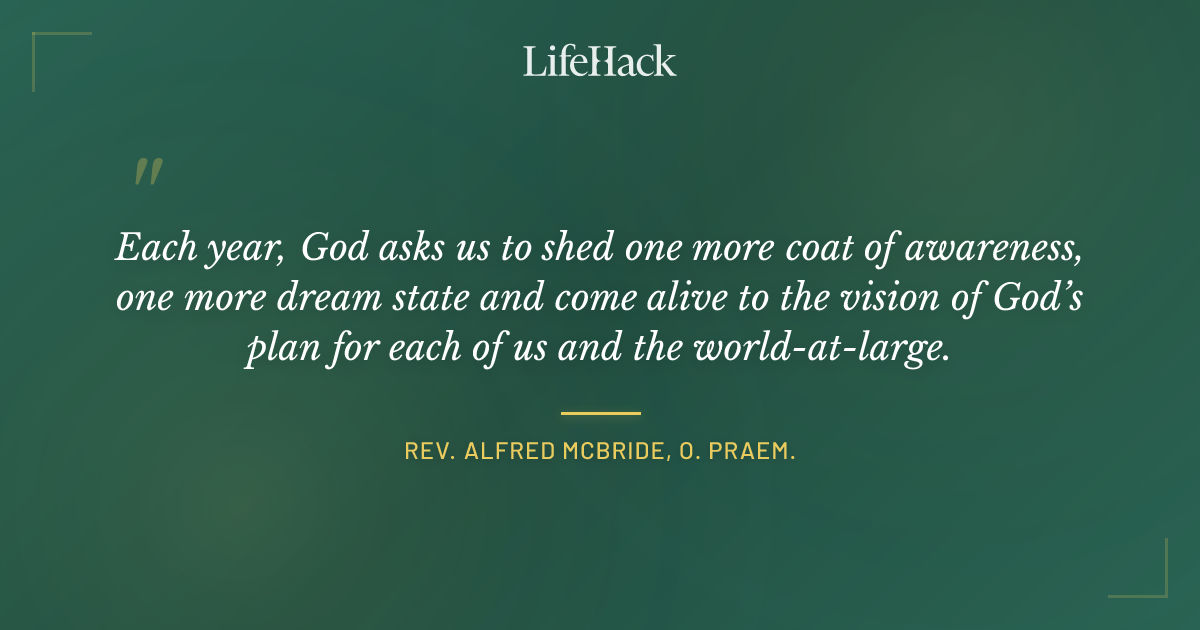 Quote by Rev. Alfred McBride, O. Praem.
