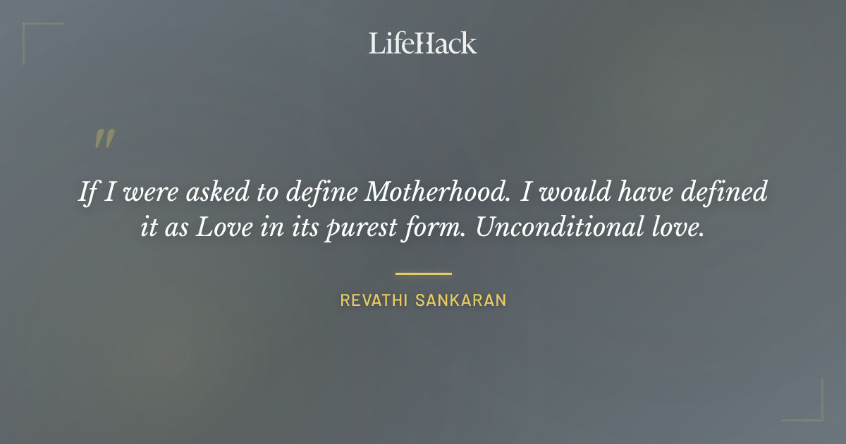 Quote by Revathi Sankaran