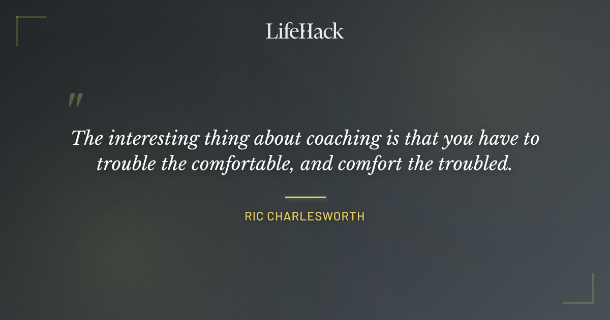 Quote by Ric Charlesworth