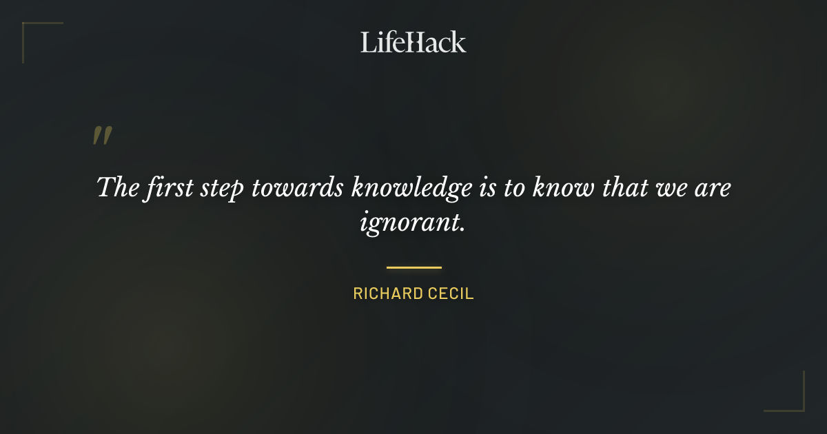 Quote by Richard Cecil
