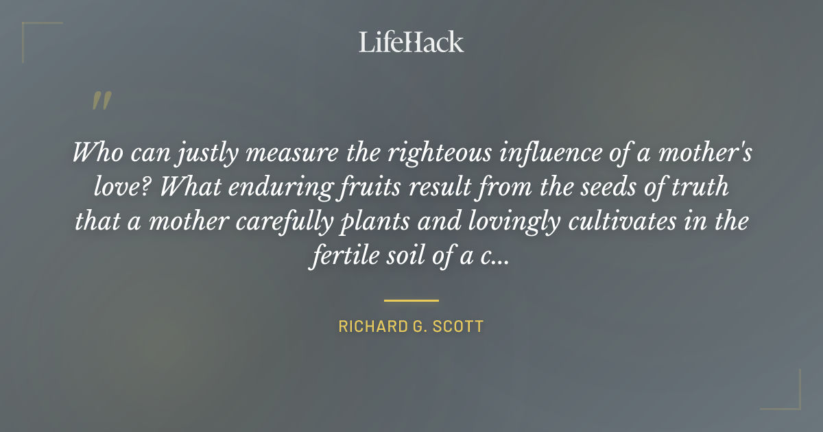 Quote by Richard G. Scott
