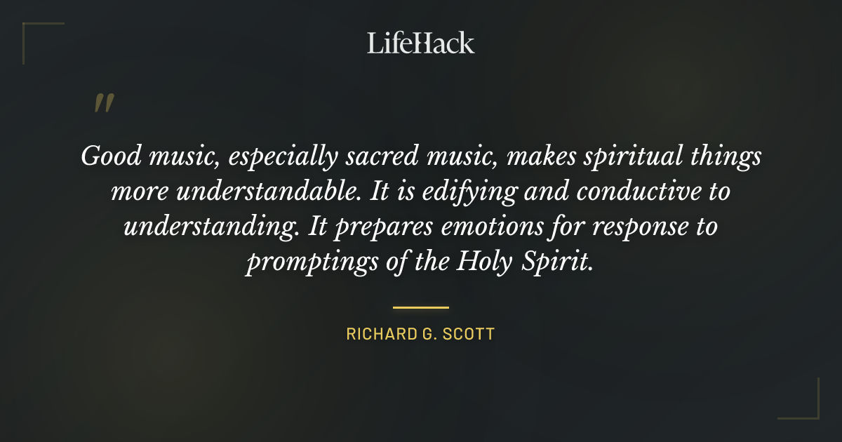 Quote by Richard G. Scott