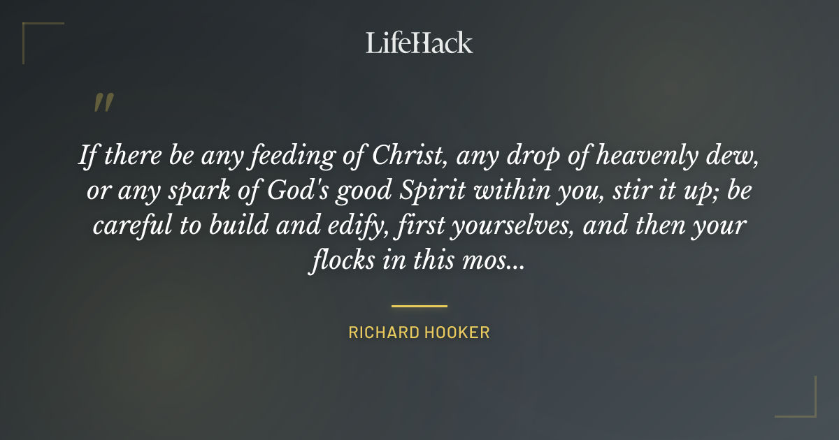 Quote by Richard Hooker