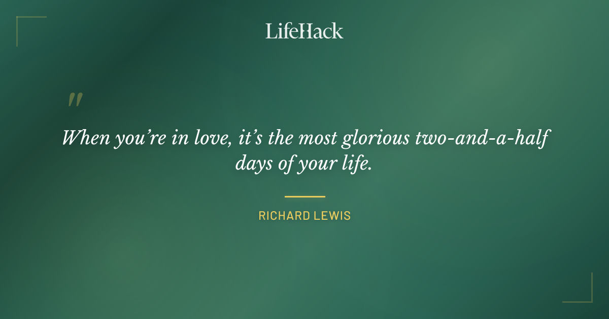 Quote by Richard Lewis