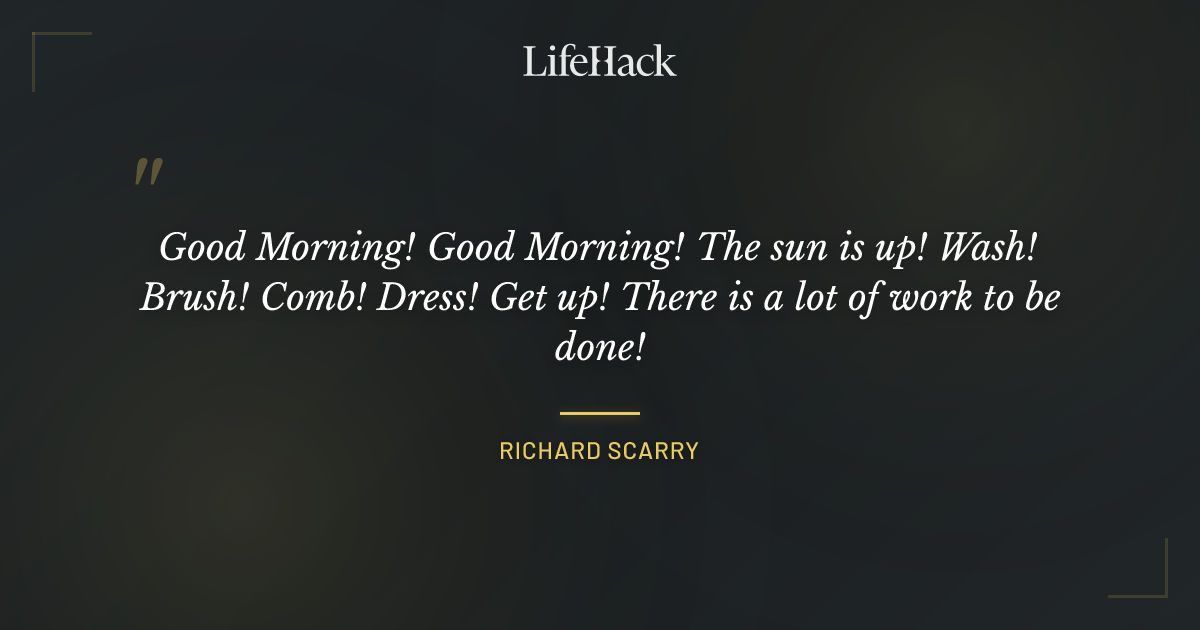 Quote by Richard Scarry