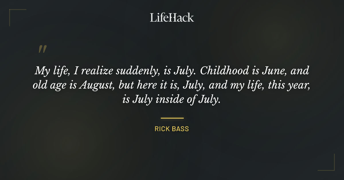 Quote by Rick Bass
