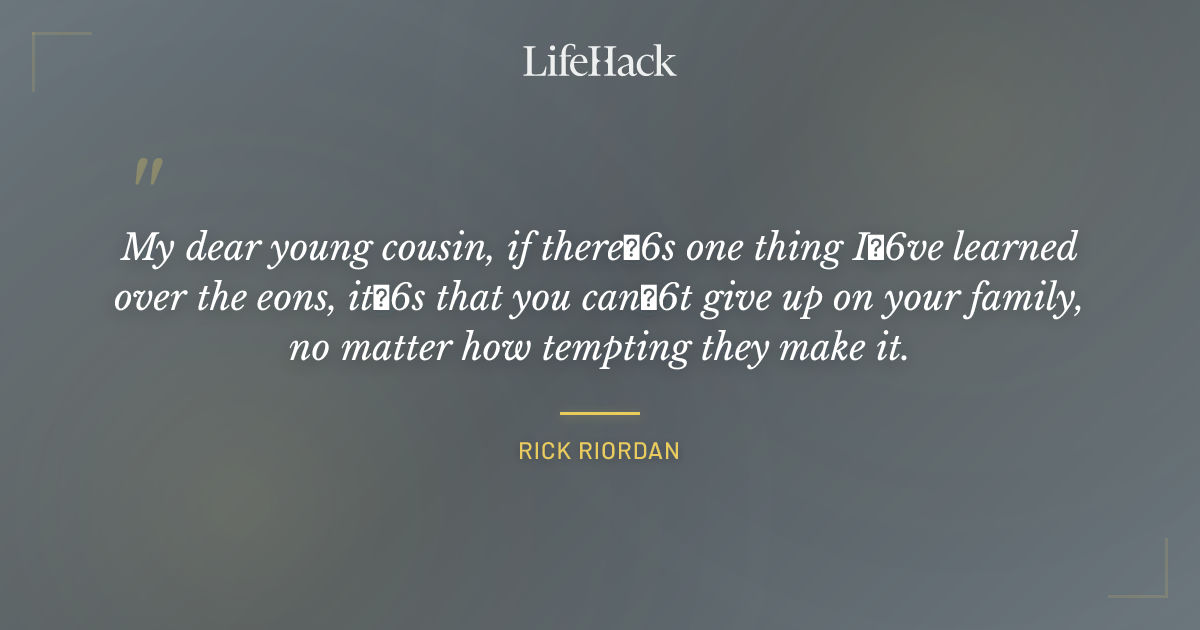 Quote by Rick Riordan