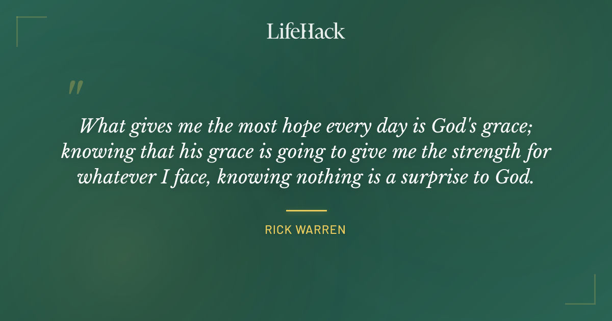 Quote by Rick Warren