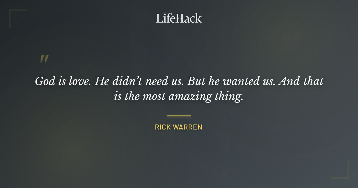 Quote by Rick Warren