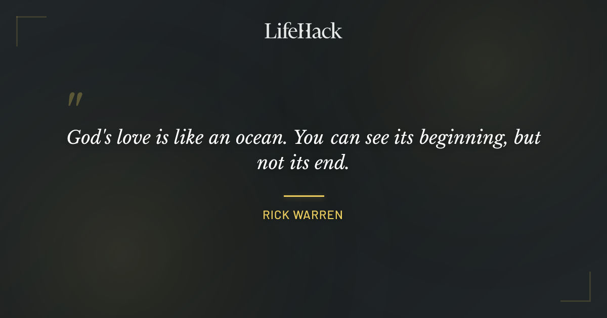 Quote by Rick Warren