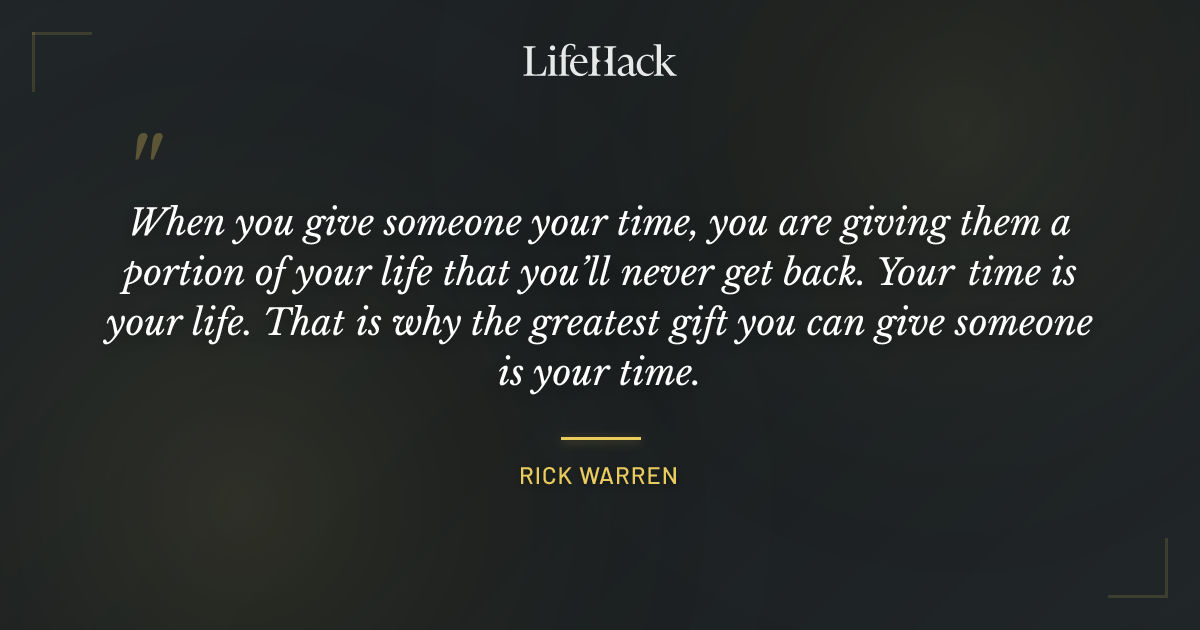 Quote by Rick Warren