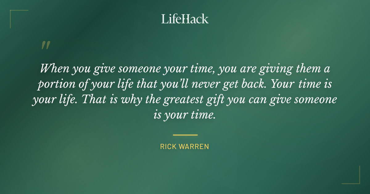 Quote by Rick Warren