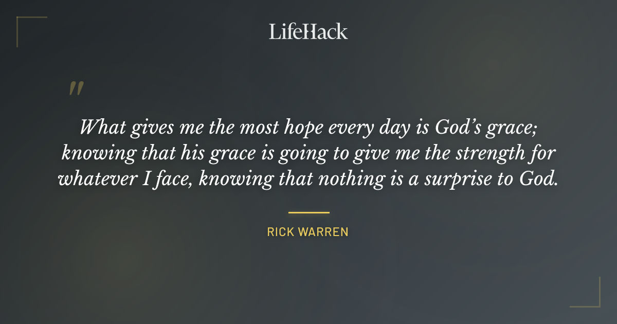 Quote by Rick Warren