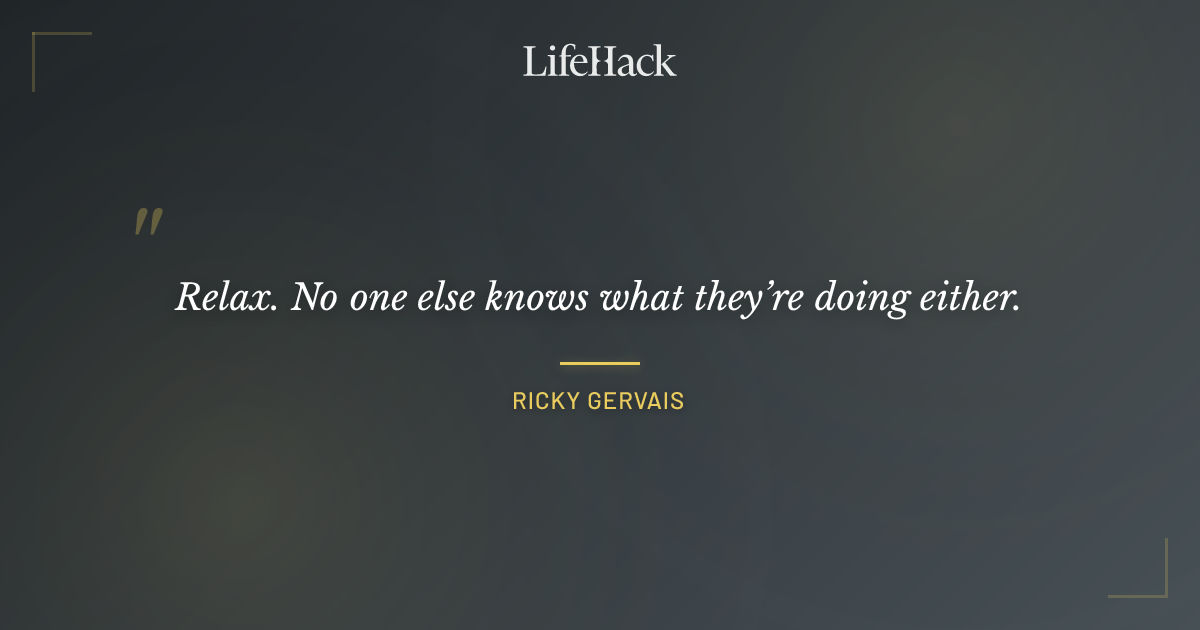 Quote by Ricky Gervais