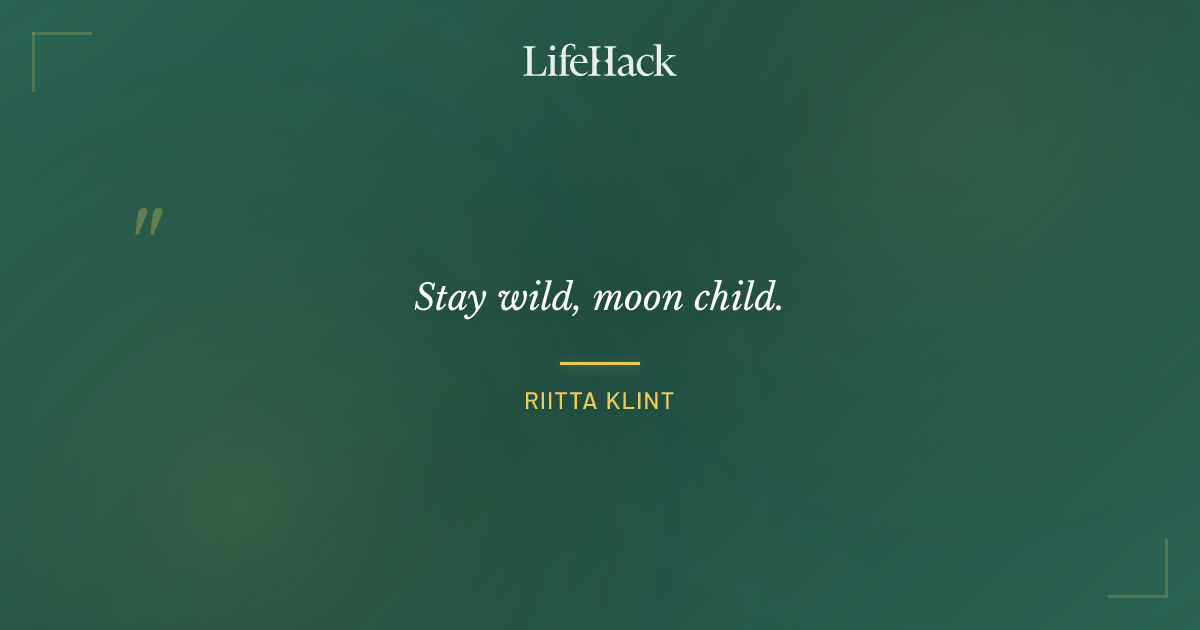 Quote by Riitta Klint