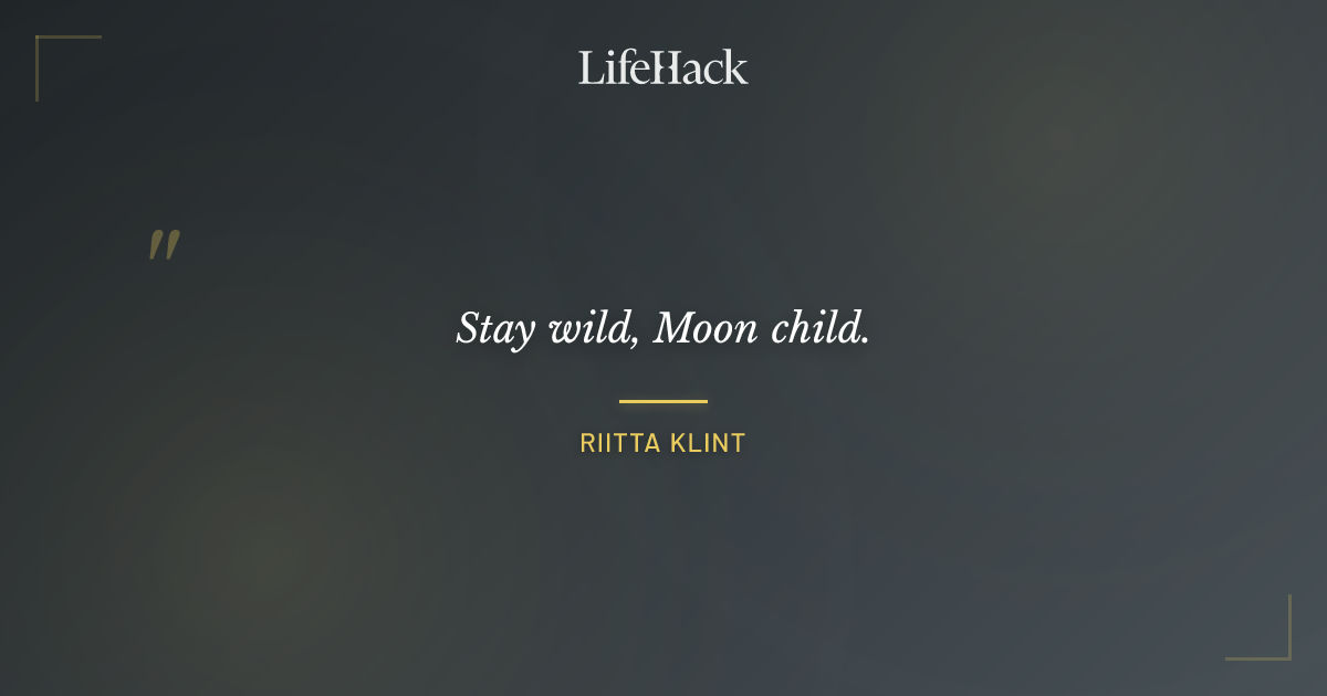 Quote by Riitta Klint