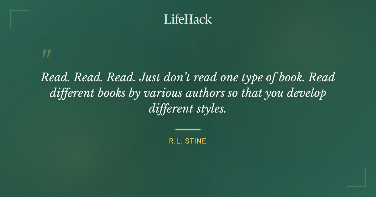 Quote by R.L. Stine