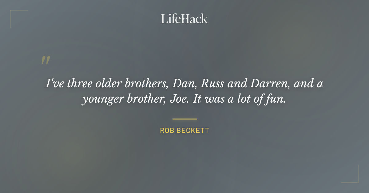 Quote by Rob Beckett