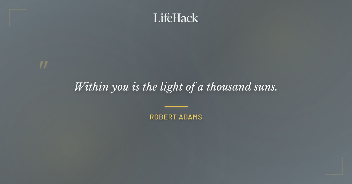 Quote by Robert Adams