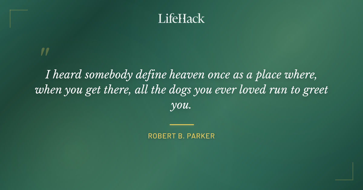 Quote by Robert B. Parker